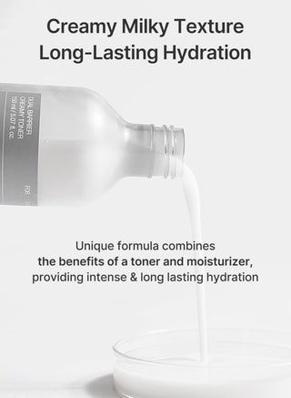 Dual Barrier Creamy Toner | with Ceramides, Oil & Alcohol Free, Facial Astringent, Hydrating, Calming, Soothing, Non Irritating, Dry Sensitive Oily Combination Skin,150ml - view 2