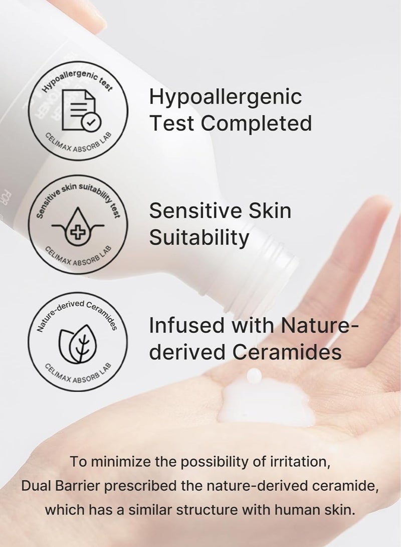 celimax Dual Barrier Creamy Toner | with Ceramides, Oil & Alcohol Free, Facial Astringent, Hydrating, Calming, Soothing, Non Irritating, Dry Sensitive Oily Combination Skin,150ml - Image 5