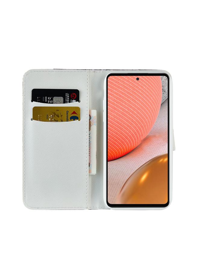 S-TOP Case For Samsung Galaxy A72 5G / 4G Laser Glitter Powder Matching Crocodile Texture Horizontal Flip Leather Case with Card Slots & Holder & Wallet - Image 4