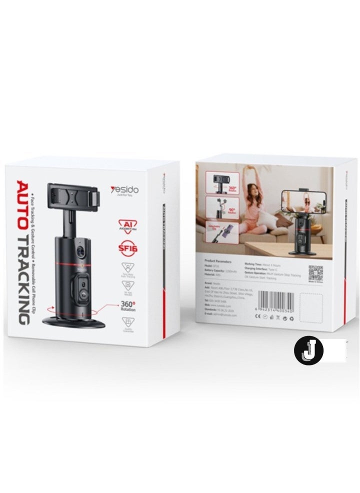 JAJEEK Auto Face Tracking Tripod 360° Removable Design with Remote Controller – Selfie Stick Holder for Vlogging, Live Streaming, TikTok, and Hands-Free Photography - Image 5