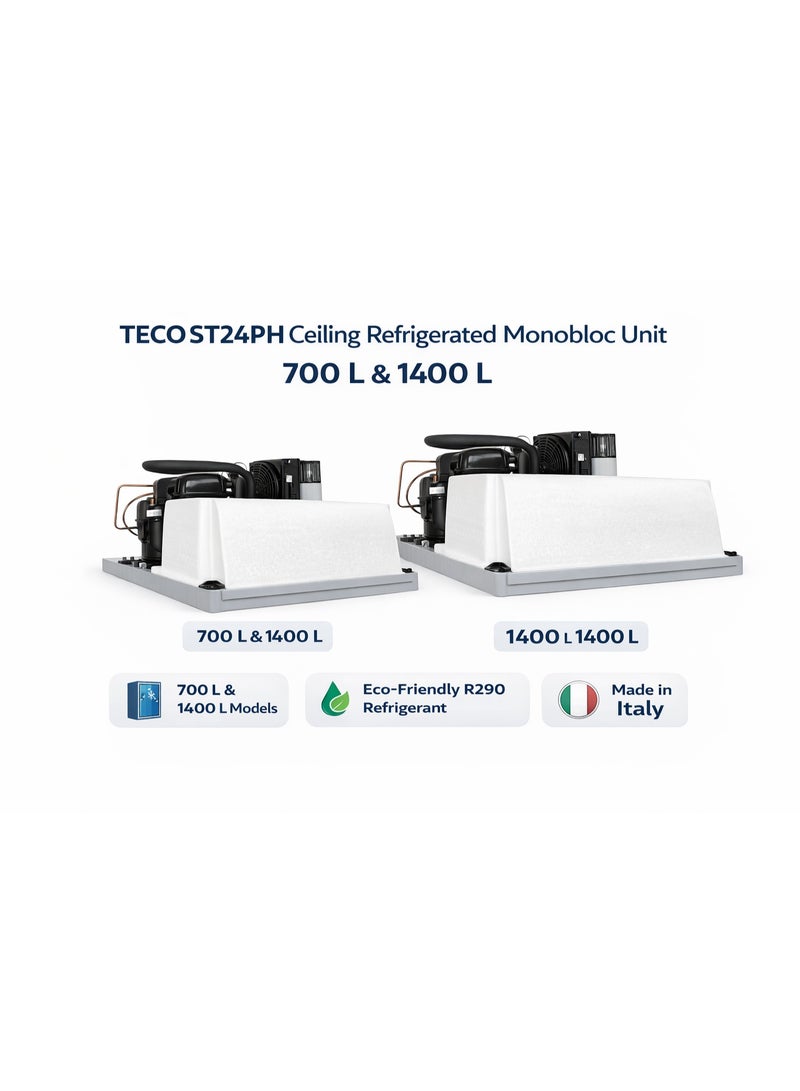 TECO ST24PH Ceiling Refrigerated Monobloc Unit | 700 L  R290 Eco Refrigerant | Italian Cooling - Image 3