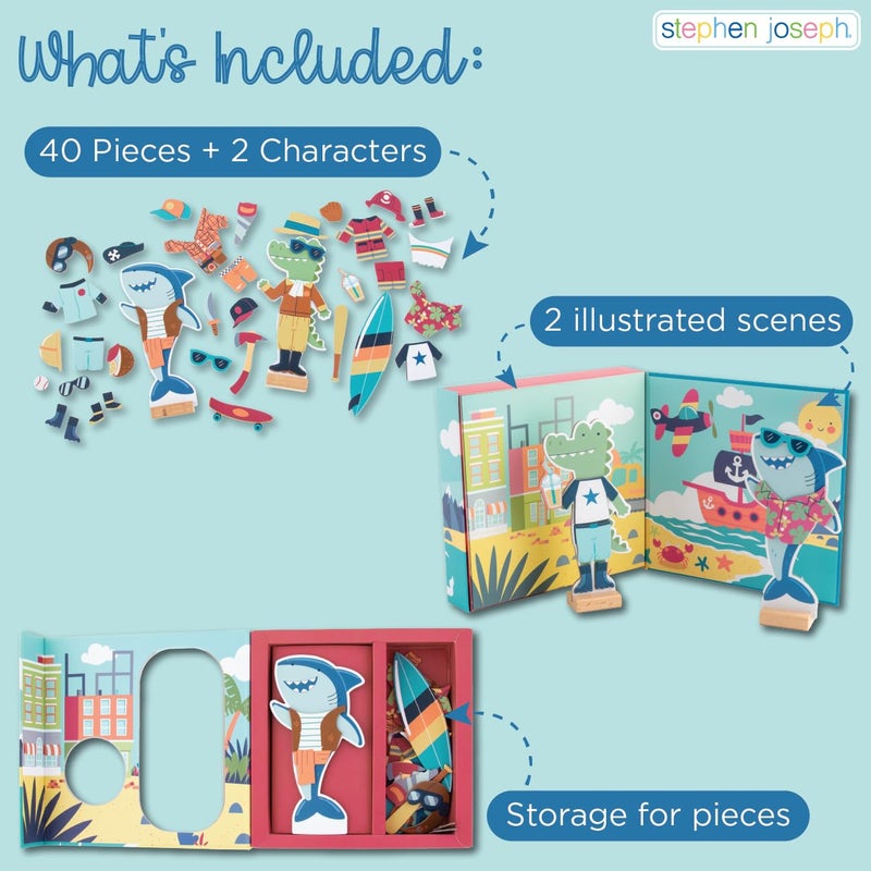 ستيفن جوزيف Magnetic Dress Up Doll 	Unicorn and Princess - Image 4