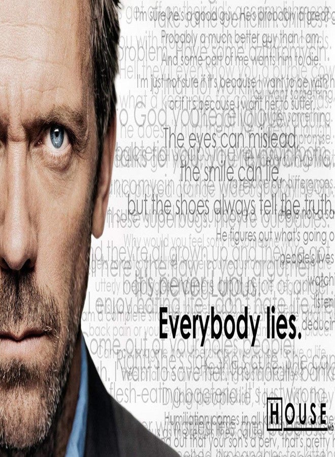 Tallenge -Everybody Lies - House MD - Small Paper Poster (12 x 17 inches, Multicolour) - Image 1