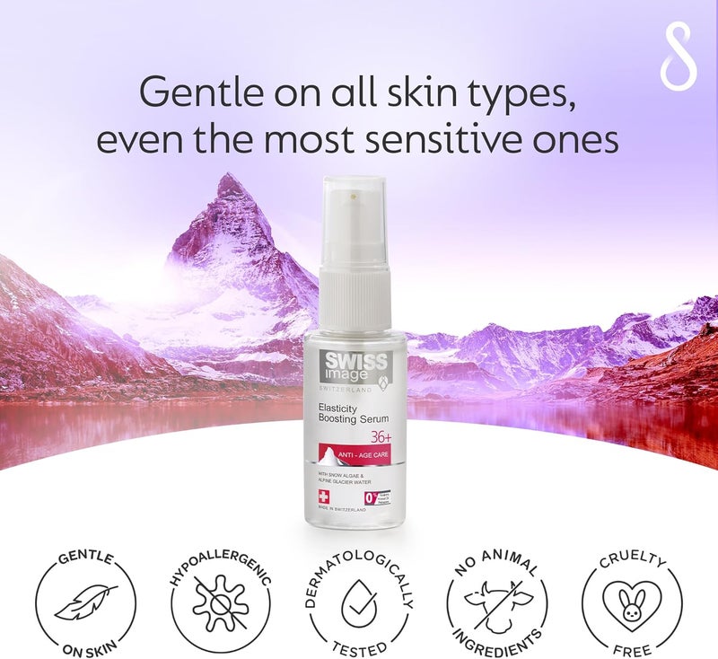 Swiss Image Elasticity Boosting Serum 30ml - Anti-Aging Formula with Snow Algae & Alpine Glacier Water - Image 5