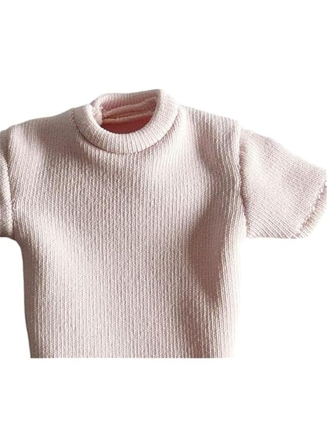 1/12 Scale T Shirt 6'' Action Figure Model Short Sleeve 1/12 Scale, pink, Length:5.1cm - Image 2