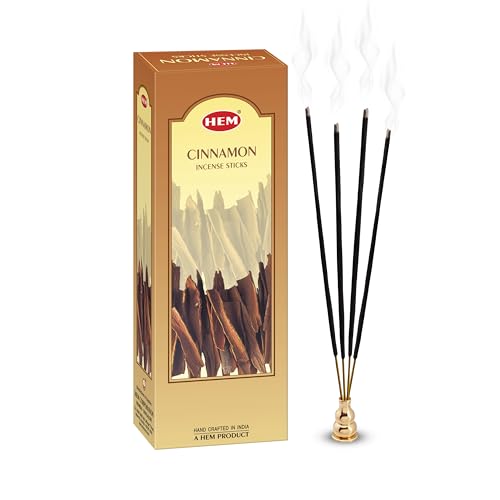 Hem Cinnamon Incense - Box of Six Tubes, Each Containing 20 Grams Sticks | Ideal for Home Fragrance, and Enhancing Spiritual Practices | Burning Time: 35-40 Minutes | 120 Sticks - Image 2