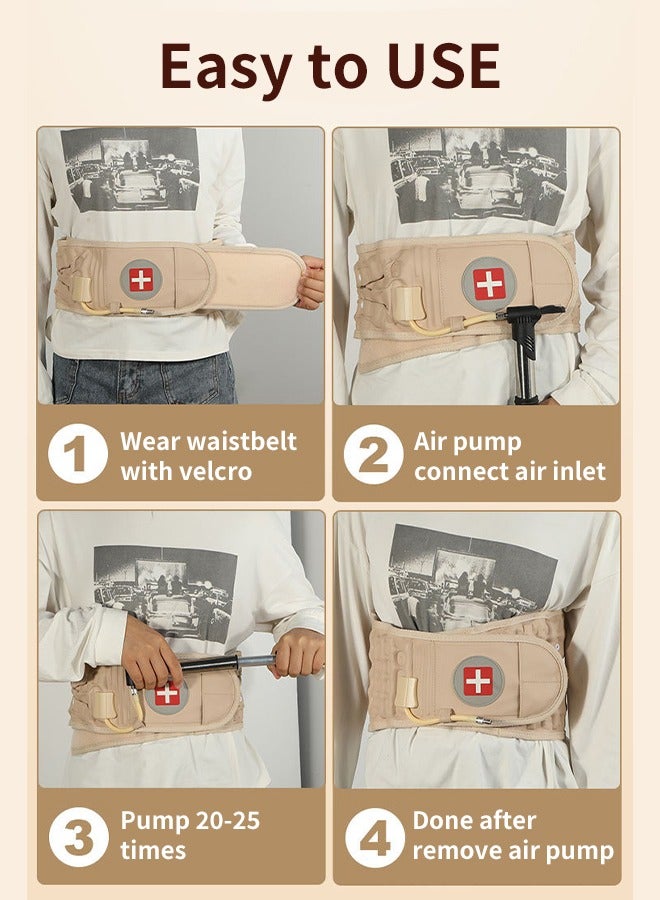 Generic Inflatable waist beltwaist support, Lumbar Back Belt 360° full-wrapped air column support Nursing Back Brace for Lower Back Pain Relief for men and women  - Image 4