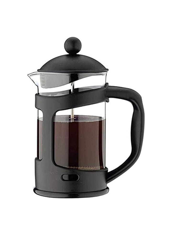 Stainless Steel Strainer Press Coffee Maker 600ml with 2-Layered Filter, KASTWAVE Screens Built in Thicker Borosilicate Glass, Easy Clean & Using Coffee Press for Home Kitchen Office Black - Image 5