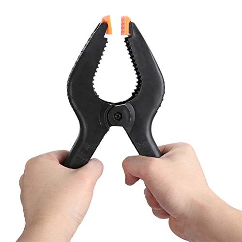 DIY Crafts DIY Crafts 123456 Pcs Nylon Spring Clamp SetPlastics Clips for Backdrop Wood Working Photography Craft Art DIY Works Pack of 2 Pcs 6inch Multi Black  - Image 1