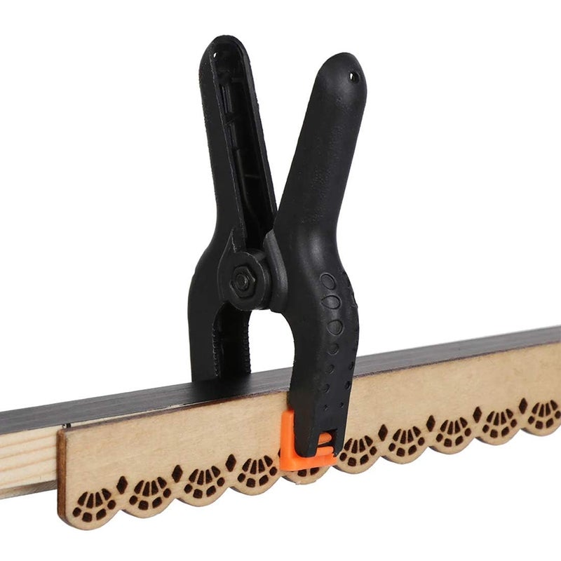 DIY Crafts DIY Crafts 123456 Pcs Nylon Spring Clamp SetPlastics Clips for Backdrop Wood Working Photography Craft Art DIY Works Pack of 2 Pcs 6inch Multi Black  - Image 5