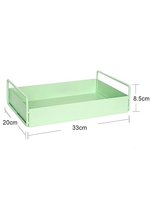 SHIOK DECOR shiok dcor KitchenBathroom Bathroom Vanity Tray Countertop Storage Shelf OrganizerCoffee Table Decorative Tray Cosmetic Organizer Display Holder Pista Green  - Image 4