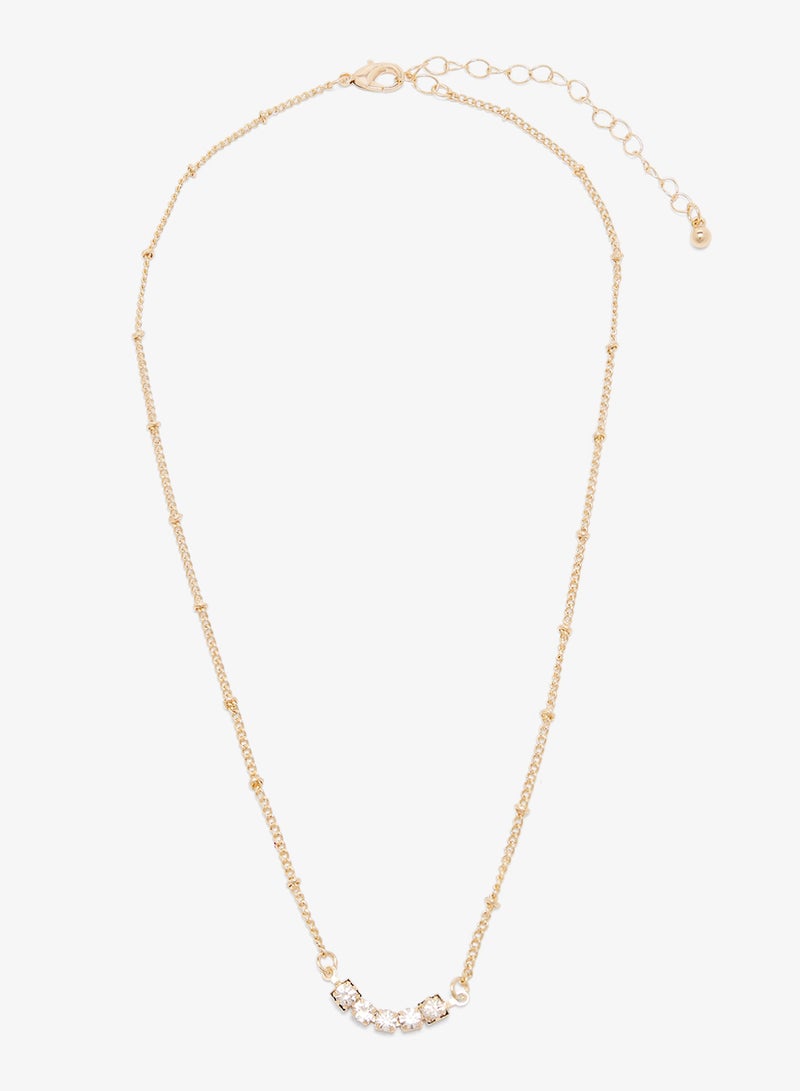 Ella Limited Edition Dainty Jewel Rhinestone Diamonte Embellished Layered Necklaces - Image 4