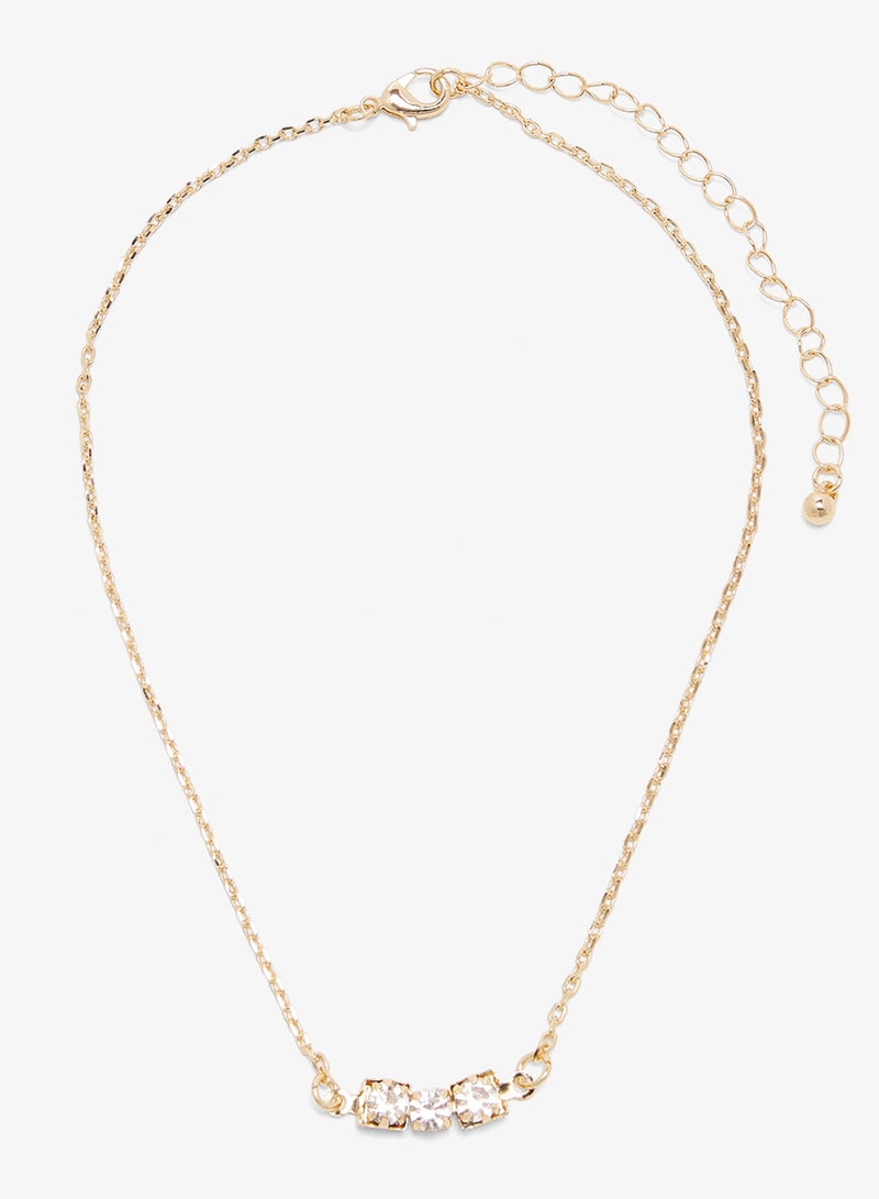 Ella Limited Edition Dainty Jewel Rhinestone Diamonte Embellished Layered Necklaces - Image 3