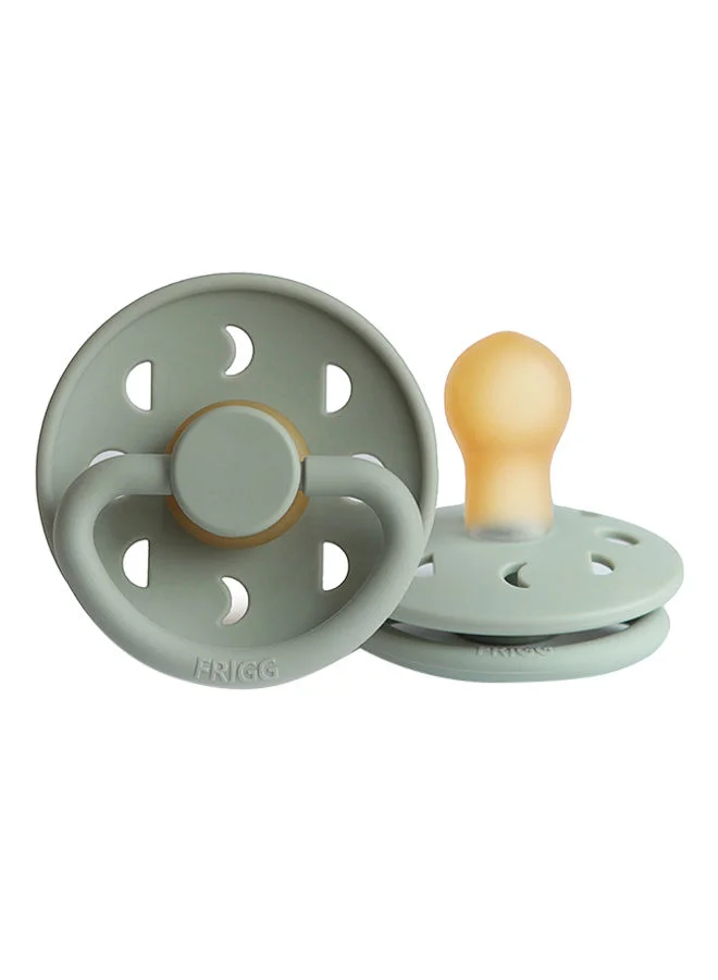 FRIGG Moon Phase Latex Pacifier, 0-6 Months, Size 1 - Sage