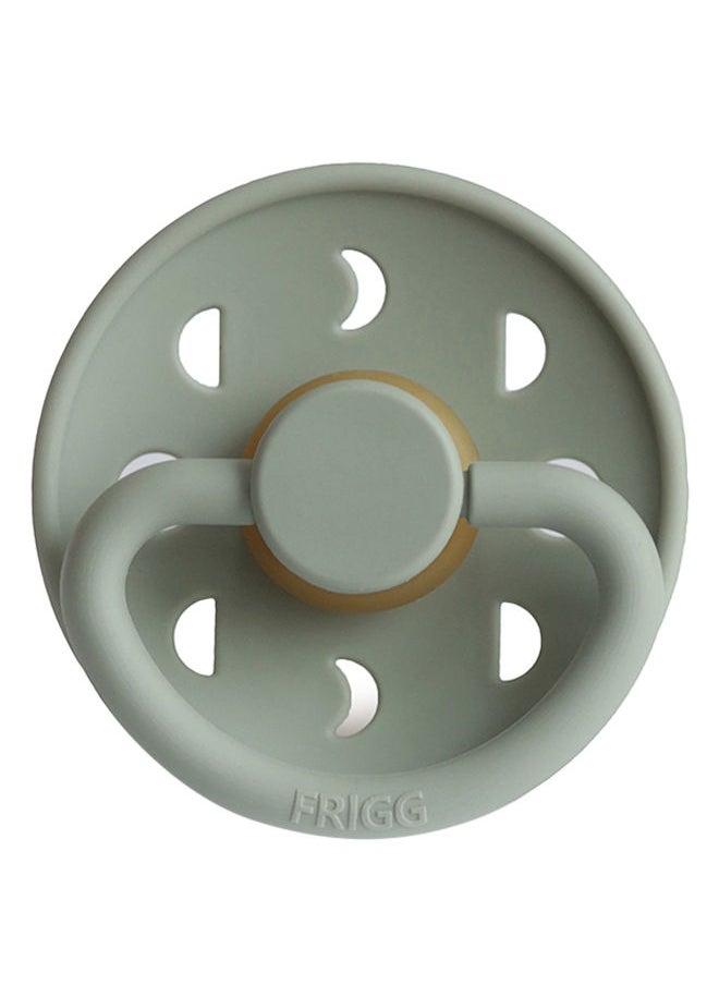 FRIGG - Moon Phase Latex Pacifier, 0-6 Months, Size 1 - Sage - Image 1
