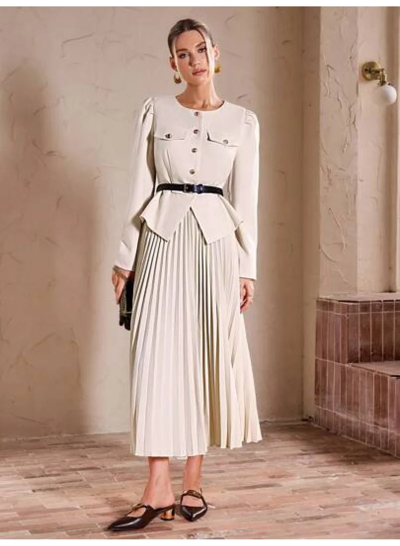SIMPLEE Women's 2-Piece Outfit Set - Matching Top & long skirt for Stylish Look