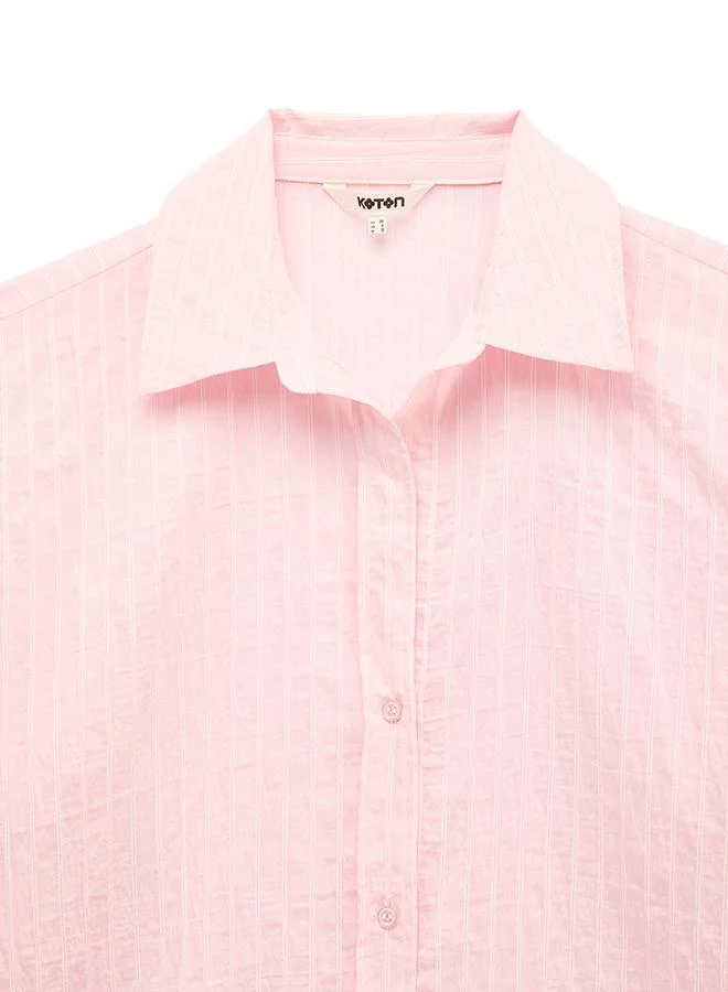 Koton  Striped Oversize Shirt for Women | Best Price UAE