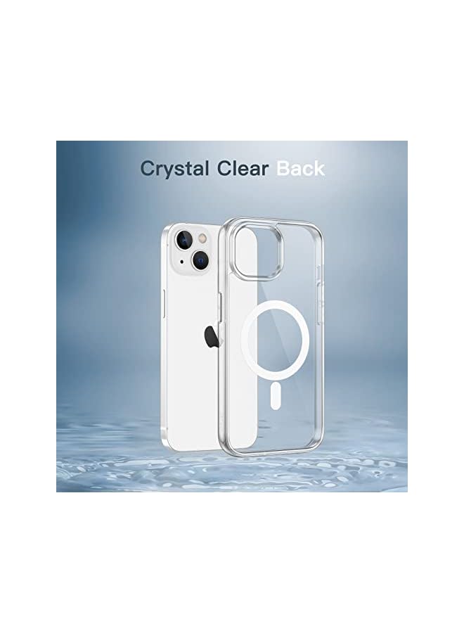 Jetech Magnetic Case For Iphone 14 Plus 6.7-Inch Compatible With Magsafe Wireless Charging, Shockproof Phone Bumper Cover, Anti-Scratch Clear Back (Clear) - Image 3