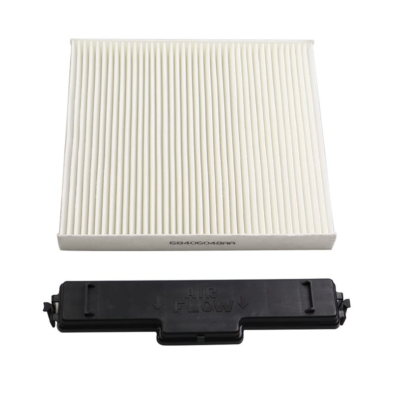 68406048AA Cabin Air Filter kit Compatible with Dodge Ram 1500 2500 3500 4500 5500 Air Conditioning Filter Access Door Replace 68052292AA 68318365AA