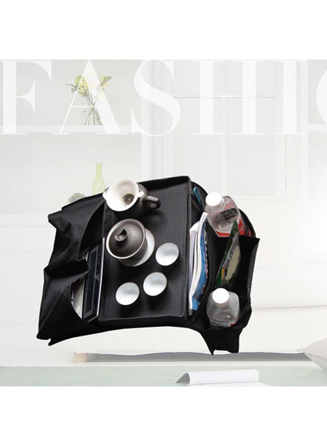 Sofa Armrest Organizer With 6 Pockets Black - Image 3