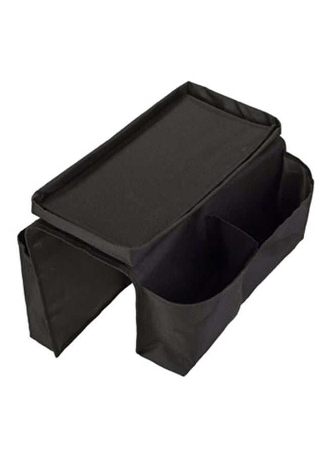 Sofa Armrest Organizer With 6 Pockets Black - Image 1