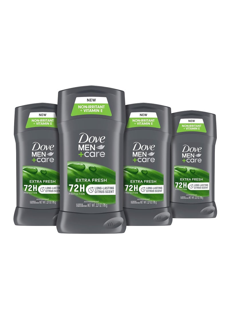 Dove Men+Care Dove Men + Care Antiperspirant Deodorant, 72hr Sweat & Odor Protection, Vitamin E, Triple Moisturizer, 4 Pack - Image 1