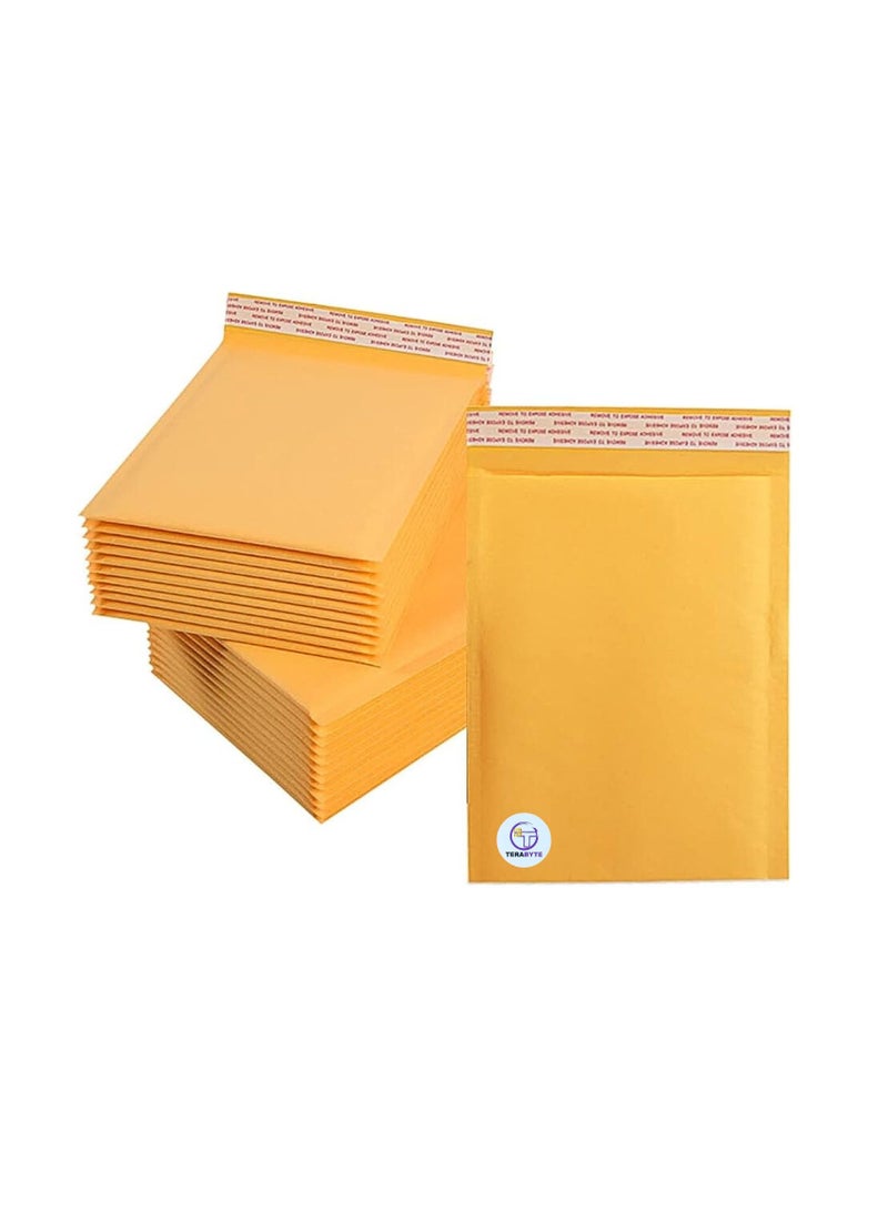 Terabyte Bubble Envelopes Bags 220MM X 265MM (9 INCH-11 INCH) Kraft Paper Bubble Envelopes Bags Padded Mailers Shipping Envelopes Self Seal for Packaging 10pcs - Image 1