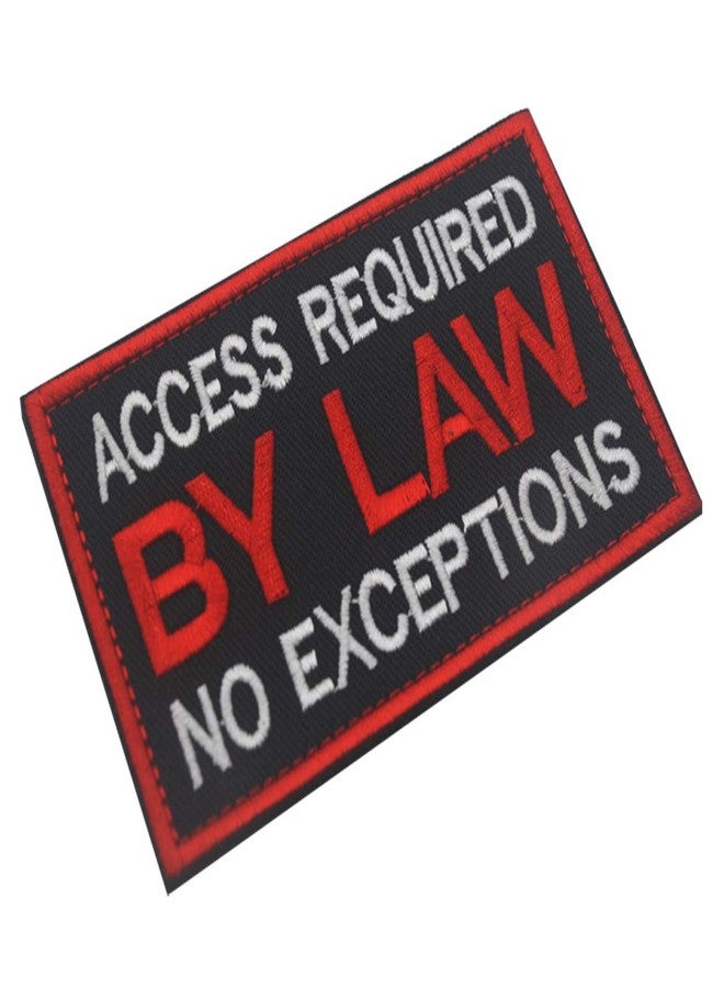 EHOPE Patch Service Dog Access Required by Law No Exceptions Vests/Harnesses Emblem Embroidered Fastener Hook & Loop Patch (Service Dog BY Law-6) - Image 4