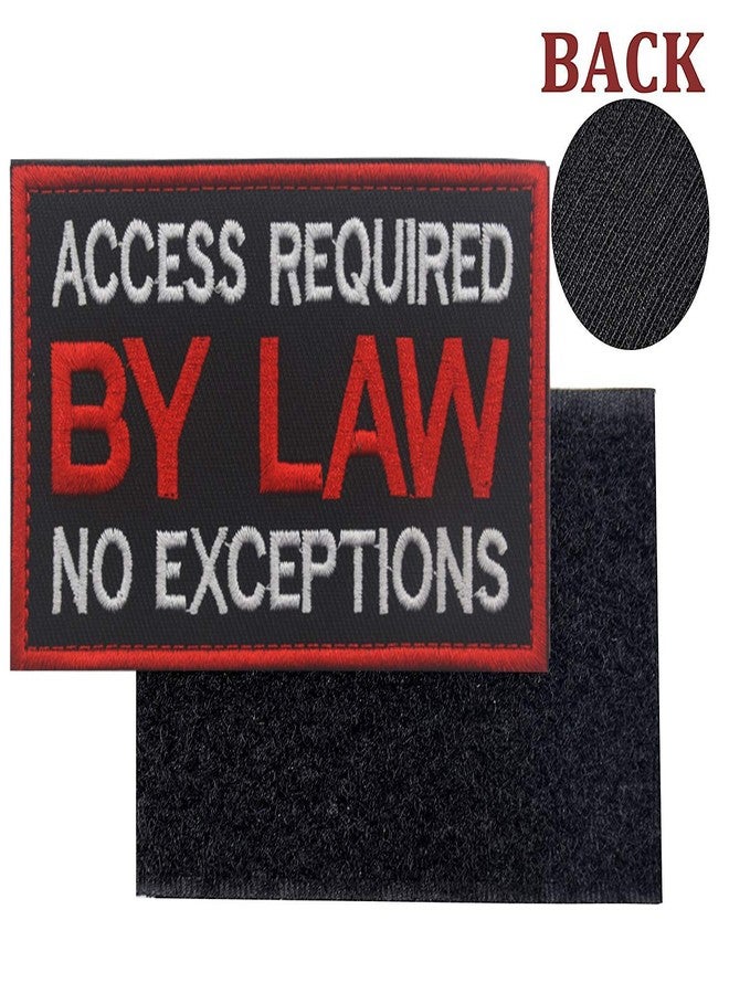 EHOPE Patch Service Dog Access Required by Law No Exceptions Vests/Harnesses Emblem Embroidered Fastener Hook & Loop Patch (Service Dog BY Law-6) - Image 3
