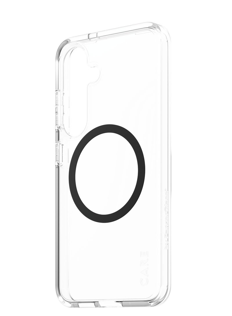 PanzerGlass CARE Flagship Case Qi Black Samsung Galaxy S25 - Clear - Image 4