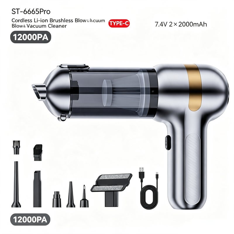 Cordless Car Vacuum Cleaner Handheld 10000Pa Suction - Image 1