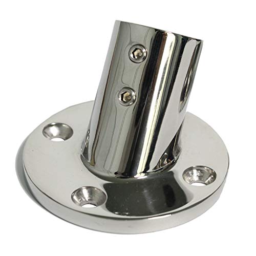 NRC&XRC Heavy Dudy 316SS Marine Boat Hand Rail Fittings 60 Degree Round Base for 7/8''Tube - Image 1