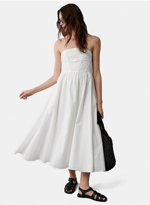Strapless White Dress
