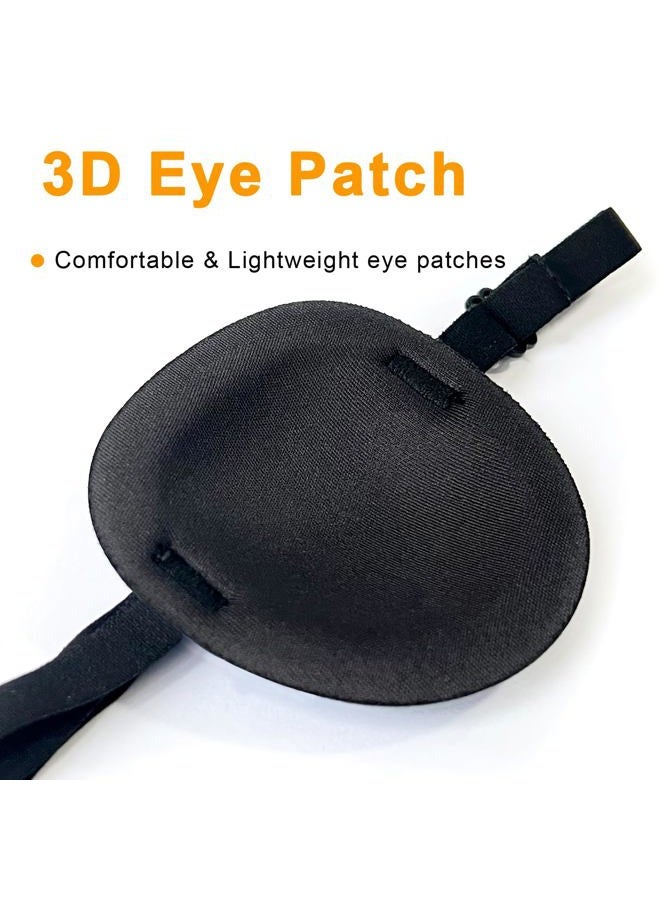 Vandorla 5PCS Eye Patch, Super Soft Eye Patches, Adjustable Medical Eye Patch for Adults and Kids, Amblyopia Lazy Eye Patches for Left or Right Eyes, 5 Colors - Image 2