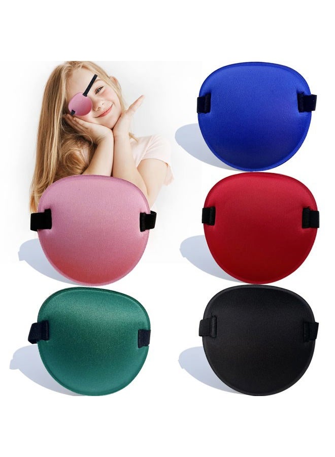 Vandorla 5PCS Eye Patch, Super Soft Eye Patches, Adjustable Medical Eye Patch for Adults and Kids, Amblyopia Lazy Eye Patches for Left or Right Eyes, 5 Colors - Image 1