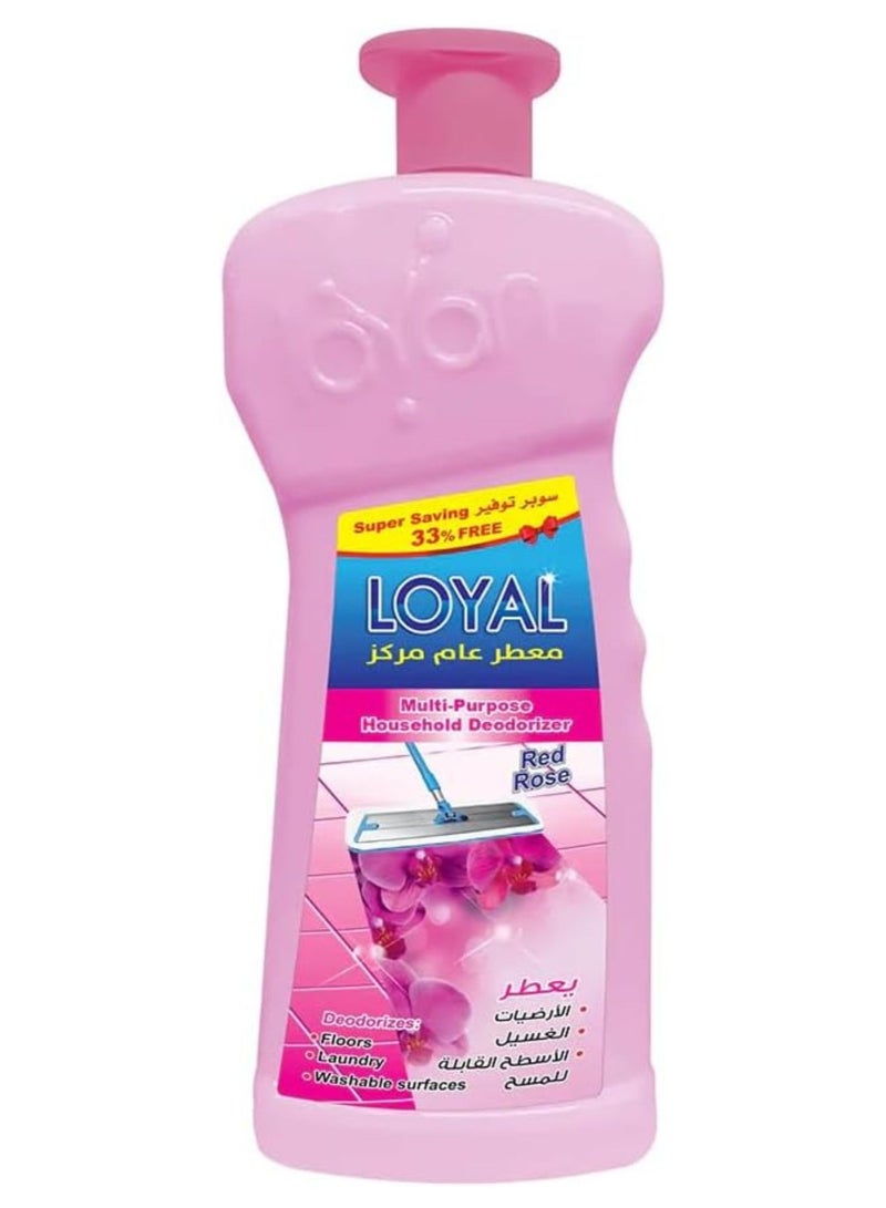 Loyal Multi-Purpose Household Deodorizer Concentrated Gel, Red Rose, 2100ml - Image 1
