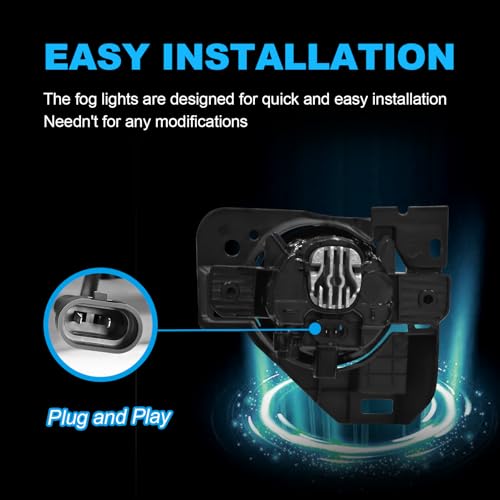OKSIWA LED Fog Lights for Nissan Maxima 2009-2014, Front Bumper Fog Lamp with Switch Wiring Harness Kit, neblineros para autos delantero, faros antiniebla - Image 3