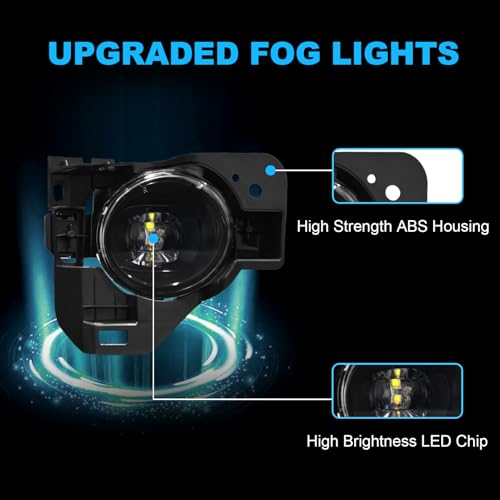 OKSIWA LED Fog Lights for Nissan Maxima 2009-2014, Front Bumper Fog Lamp with Switch Wiring Harness Kit, neblineros para autos delantero, faros antiniebla - Image 2