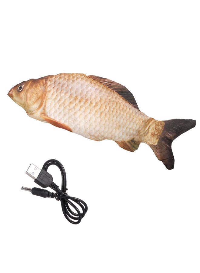 NIBEMINENT Electric Dancing Fish Toy With USB Cable Multicolour 30 x 12cm - Image 1
