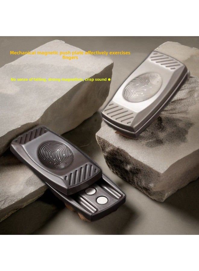 Loquat 【Decompression Toy】 Creative Magnetic Decompression Metal Snap Coin Black Technology EDC Fingertip Toy Decompression Artifact-Color:Pearl Nickel Bag - Image 4