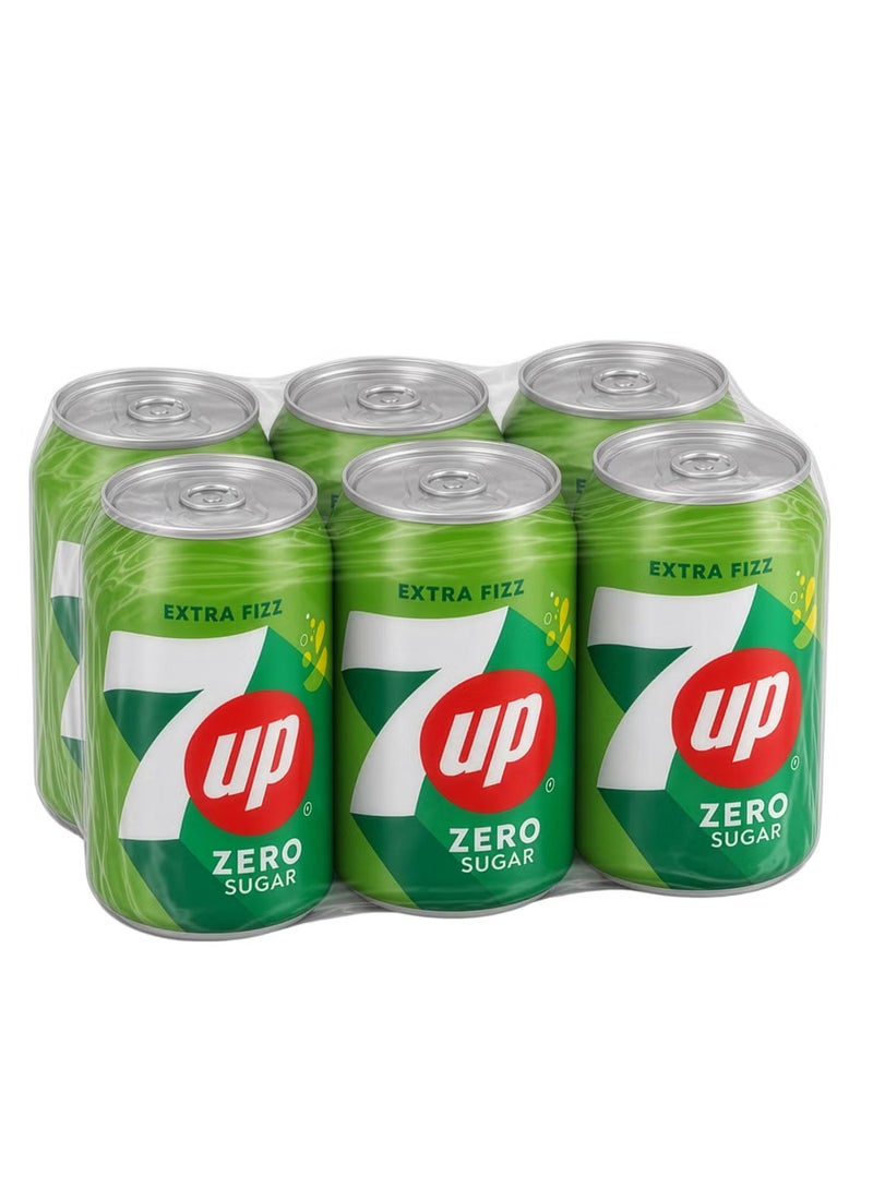 7up Zero Carbonated Soft Drink Cans - Image 1