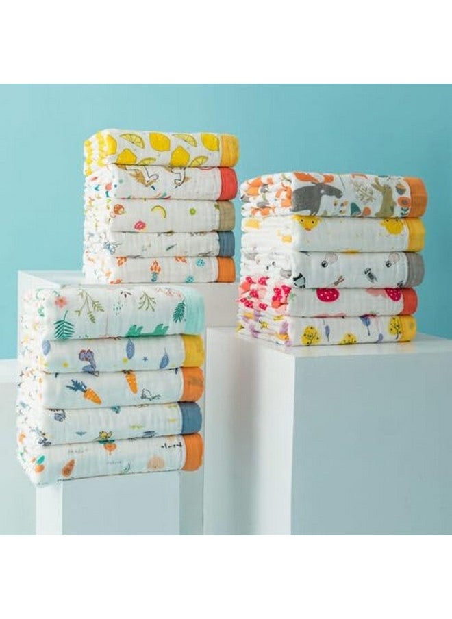 Pure Organic Cotton 6 Layer Muslin Blanket For Baby | Ultra-Soft Swaddling Towel For Newborns And Toddlers |100 X100 Cm | 0-3 Years (Mix Design-) - pzsku/ZB10BA217F7A79E950E18Z/45/_/1733730457/87b29d94-0bc0-4d82-a449-e63f8d543450