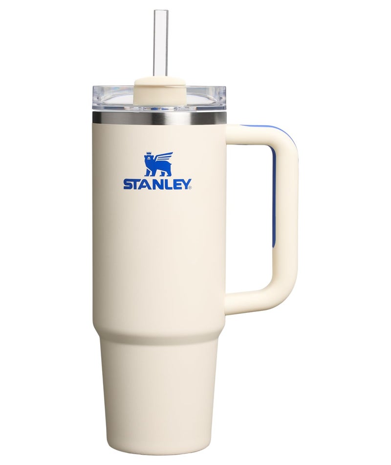 Stanley Stanley Quencher H2.0 Tumbler with Handle and Straw 30 oz | Flowstate 3-Position Lid | Cup Holder Compatible for Travel | Insulated Stainless Steel Cup | BPA-Free | Cream Royal - Image 1