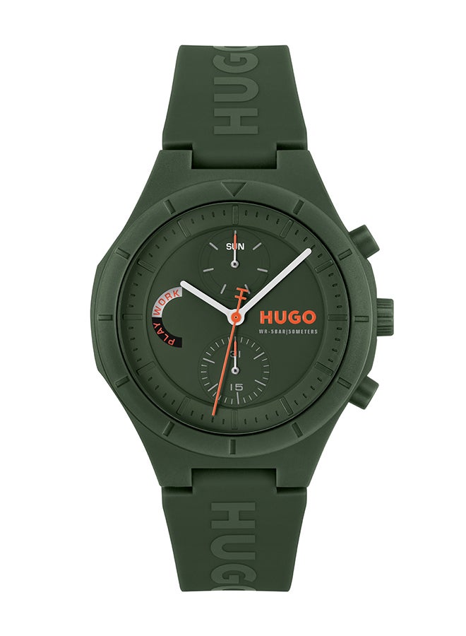 HUGO BOSS HUGO BOSS WATCH ROUND ANALOG MEN'S GREEN CASE WATCH - 1530403 - Image 1