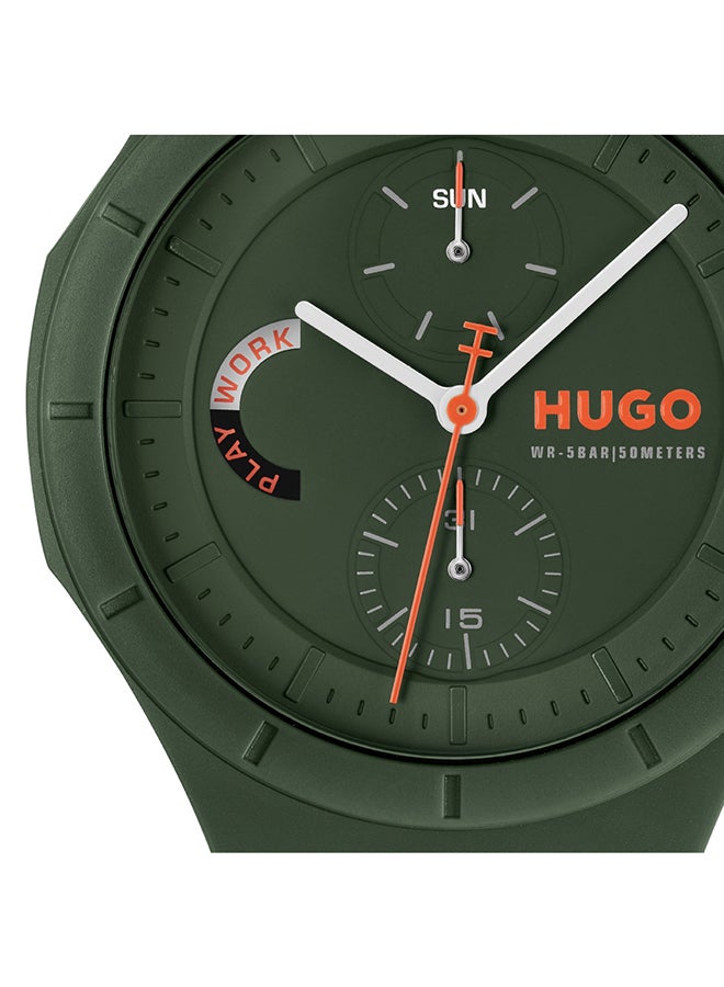 HUGO BOSS HUGO BOSS WATCH ROUND ANALOG MEN'S GREEN CASE WATCH - 1530403 - Image 5