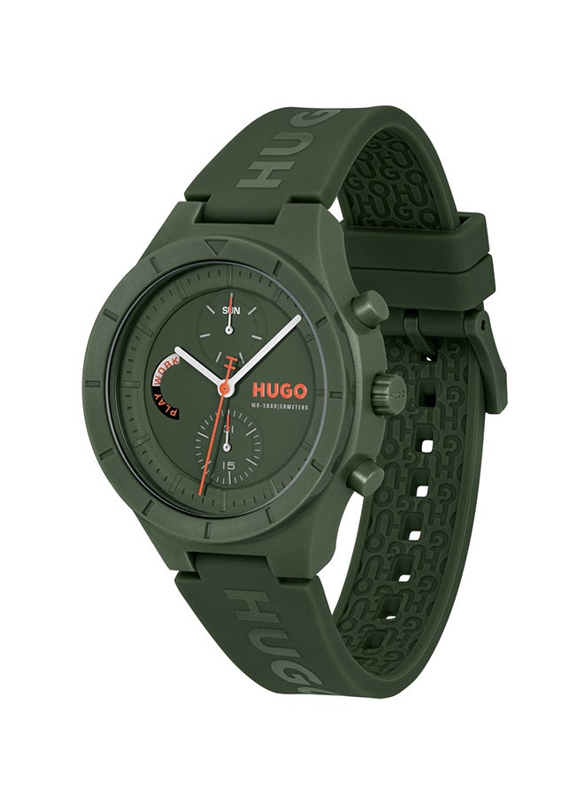 HUGO BOSS HUGO BOSS WATCH ROUND ANALOG MEN'S GREEN CASE WATCH - 1530403 - Image 4