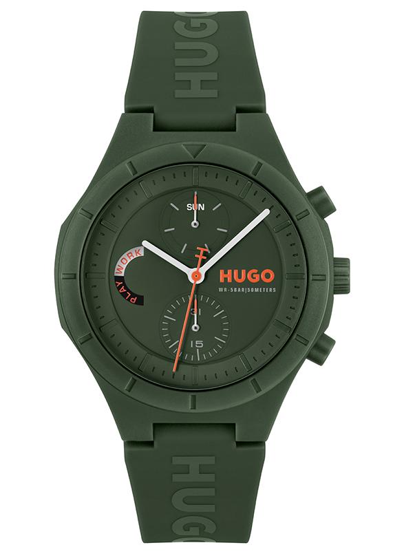 HUGO BOSS ساعة هوجو بوس للرجال بتصميم دائري وحالة خضراء - 1530403 - Image 1