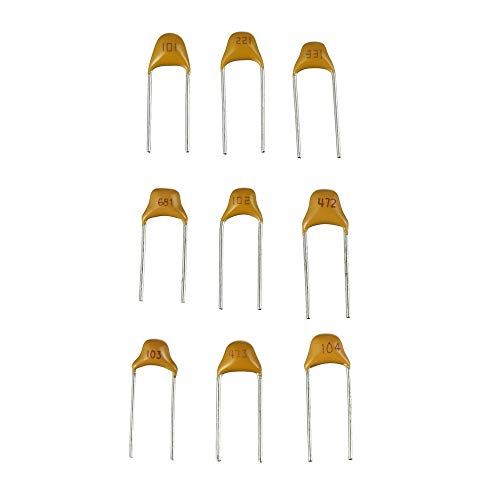 BOJACK 15 Type Values 600Pcs Ceramic Capacitor Assortment Kit Capacitors from 10pf to 100nF in a Box - Image 3
