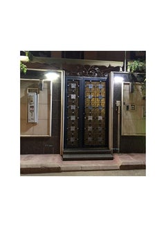 Mawjood مصباح حائط خارجي مقاوم للماء يعمل بالطاقة الشمسية مزود بمستشعر حركة مكون من 38 مصباح LED  - Image 3