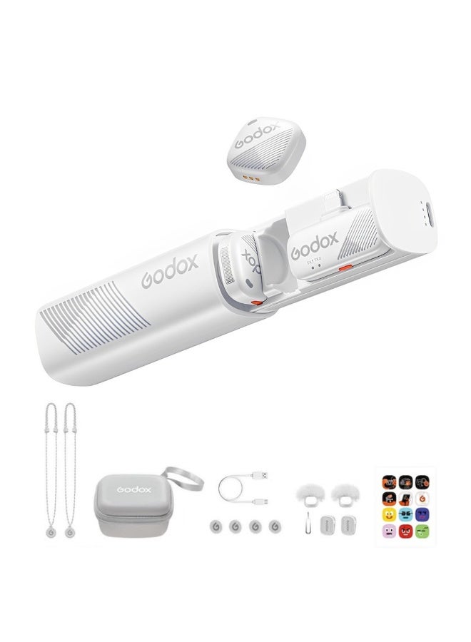Godox Godox CUBE-SL KIT 2 WHITE (Lightning Plug) 2.4GHz Wireless Microphone System for iOS Devices - Image 3
